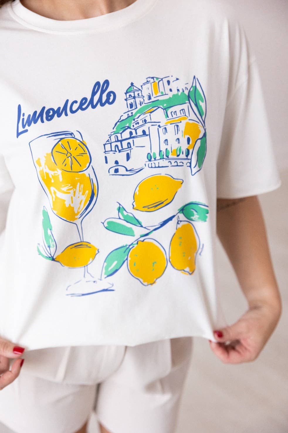 Limoncello Off White Relaxed Fit Tee