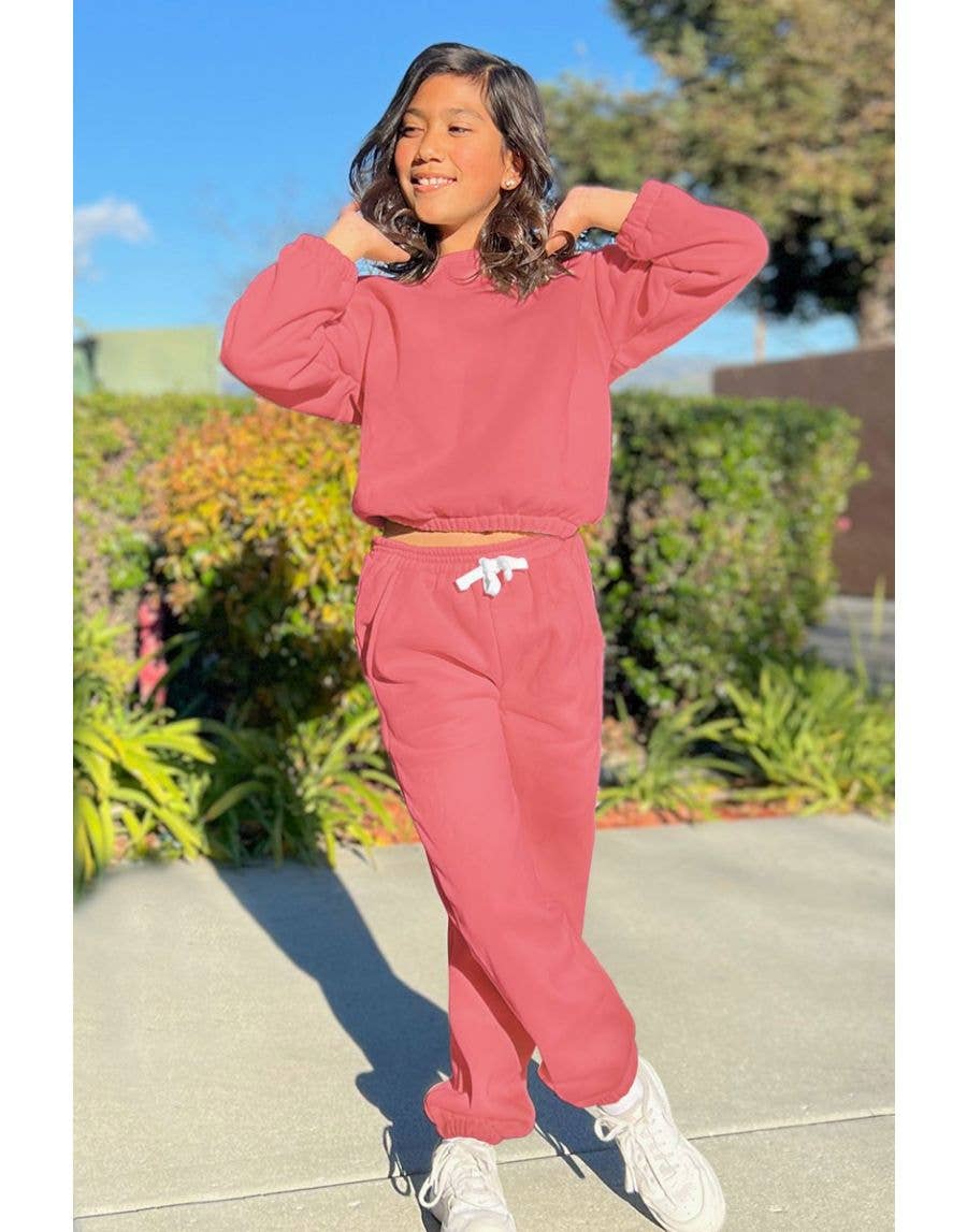 Girl's 2 pc Pant Jog Set