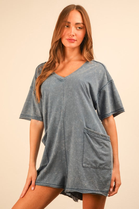Fall mineral wash Romper