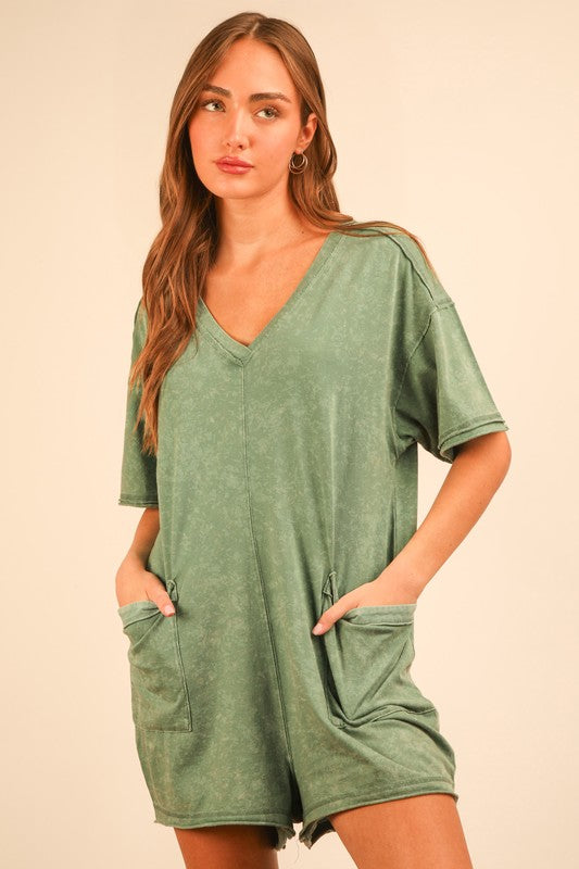 Fall mineral wash Romper