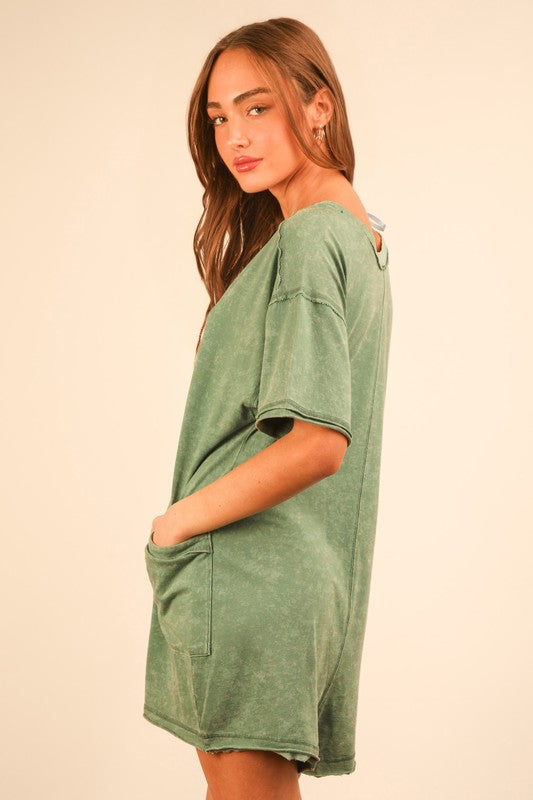Fall mineral wash Romper