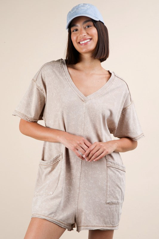 Fall mineral wash Romper