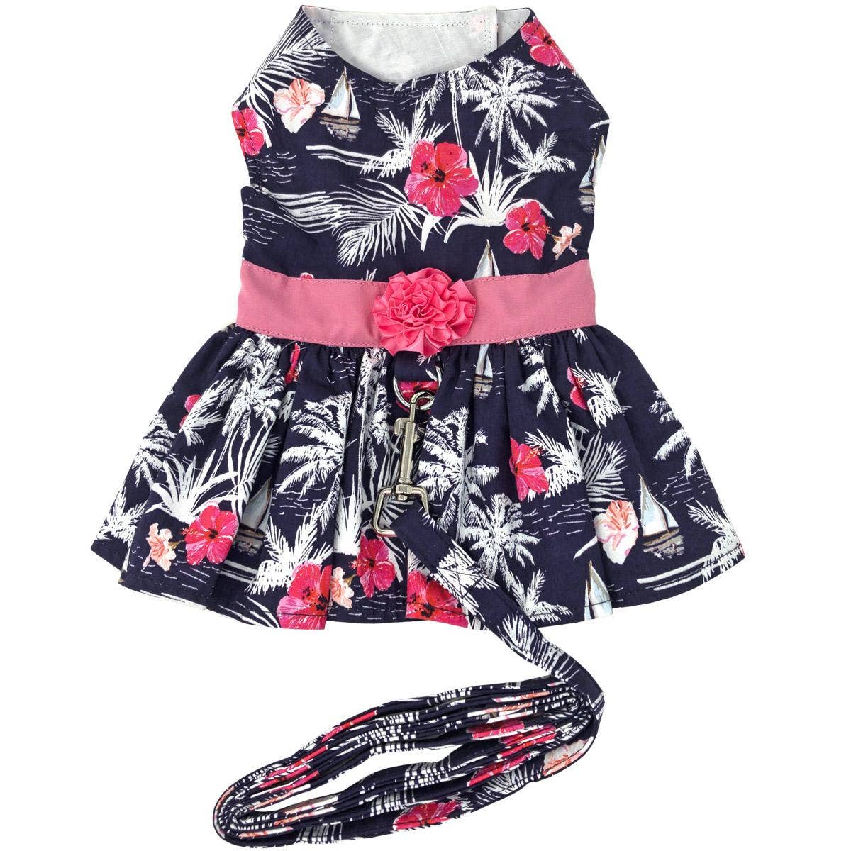 Moonlight Sails Dog Dress w/ Matching Leash