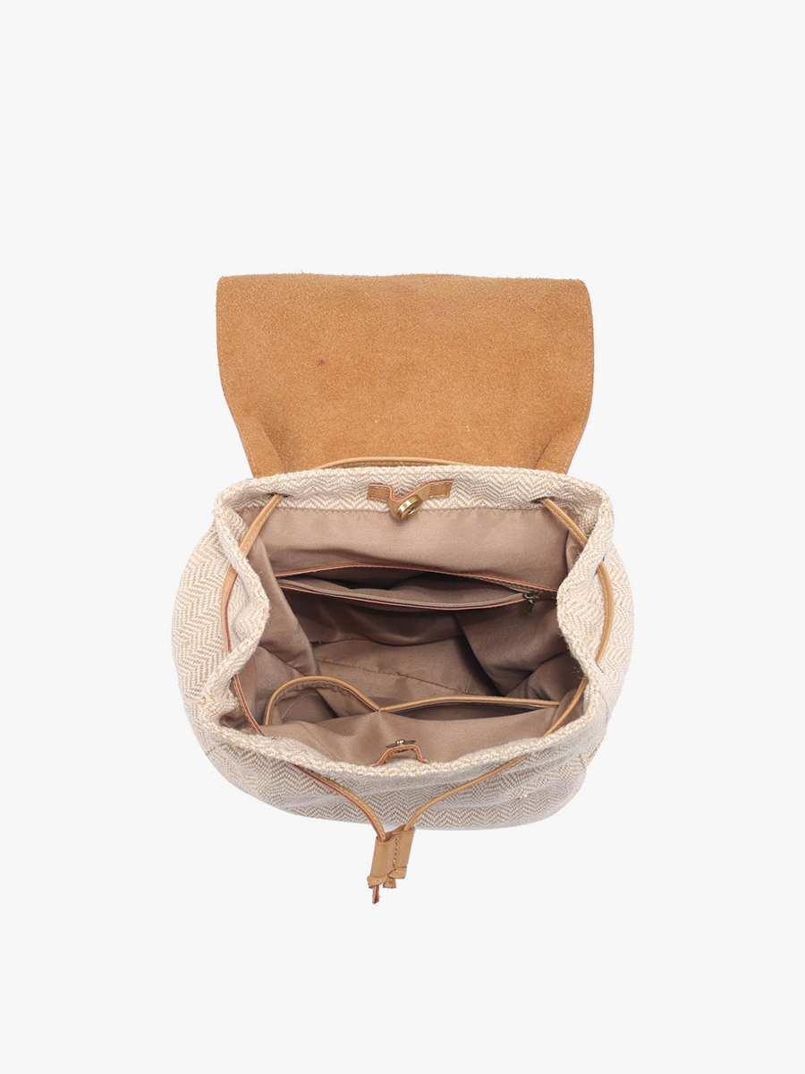 Canvas Backpack w/ Flapover