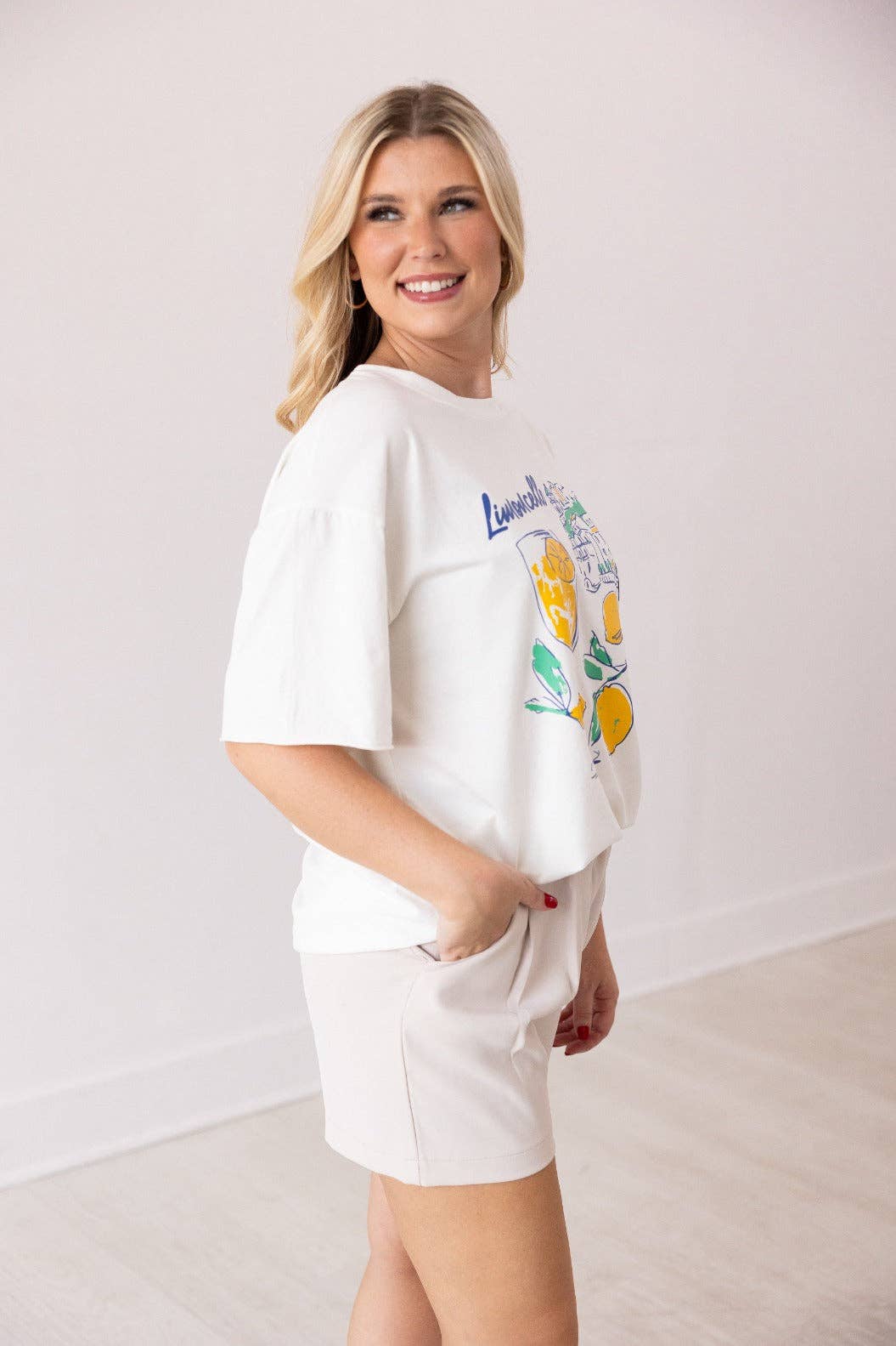 Limoncello Off White Relaxed Fit Tee