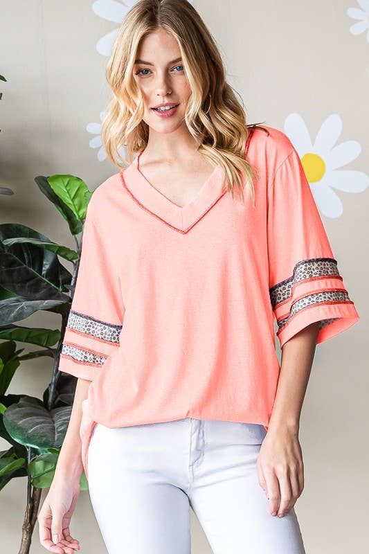 Hot Pink- Ruffle Top