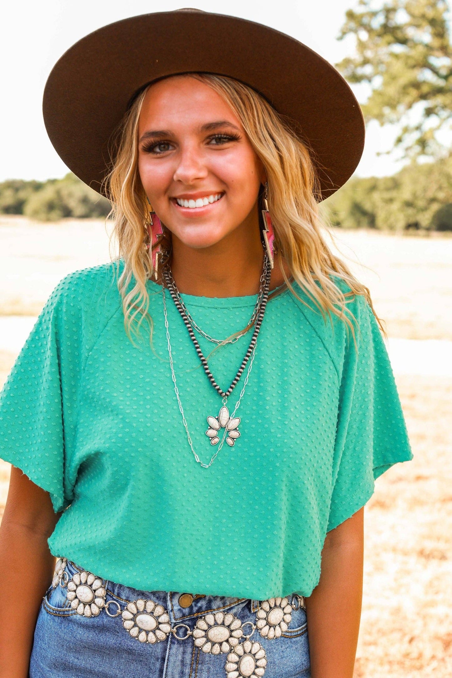 Cream Three-Layer Silver Necklace