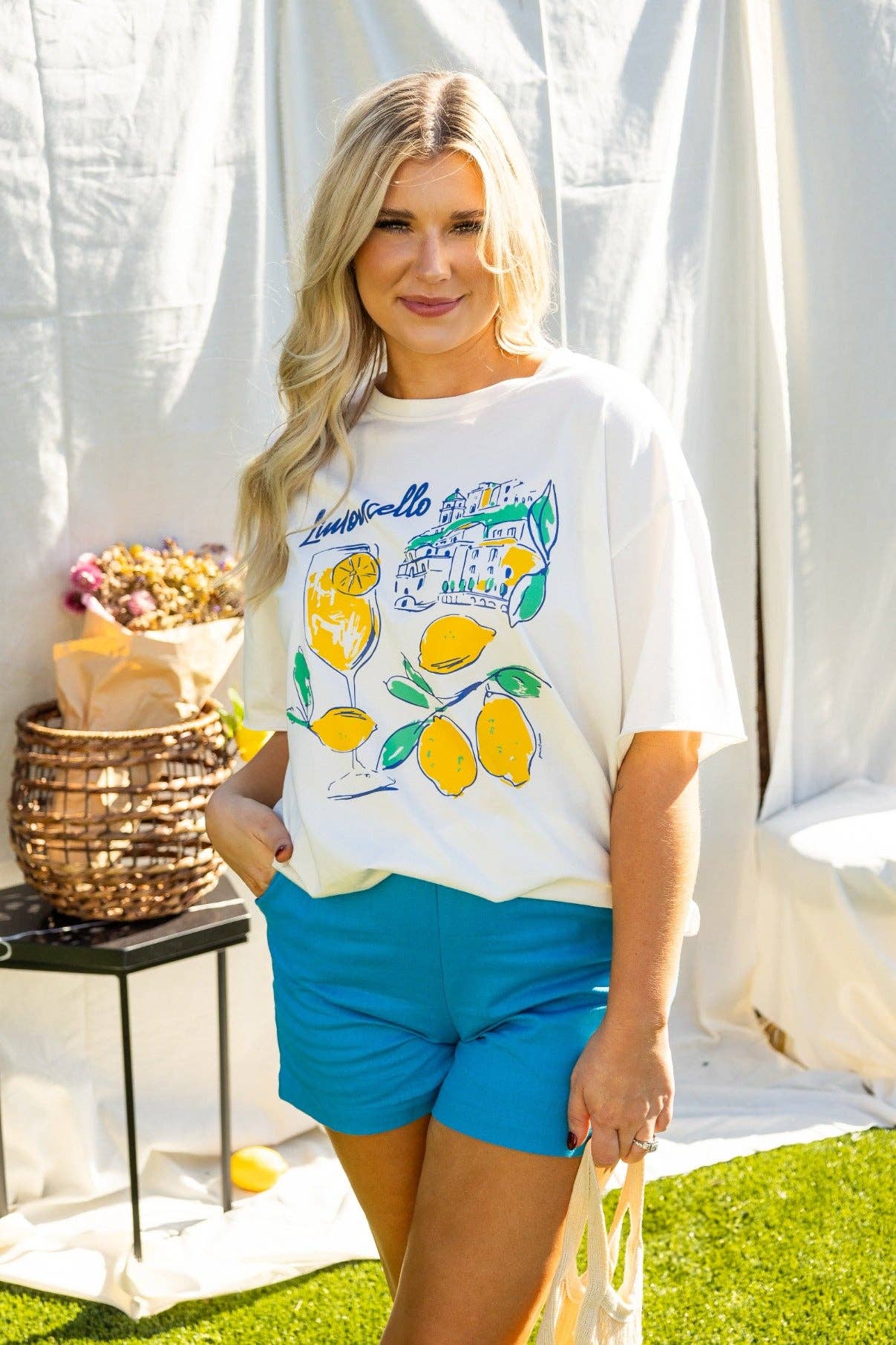 Limoncello Off White Relaxed Fit Tee