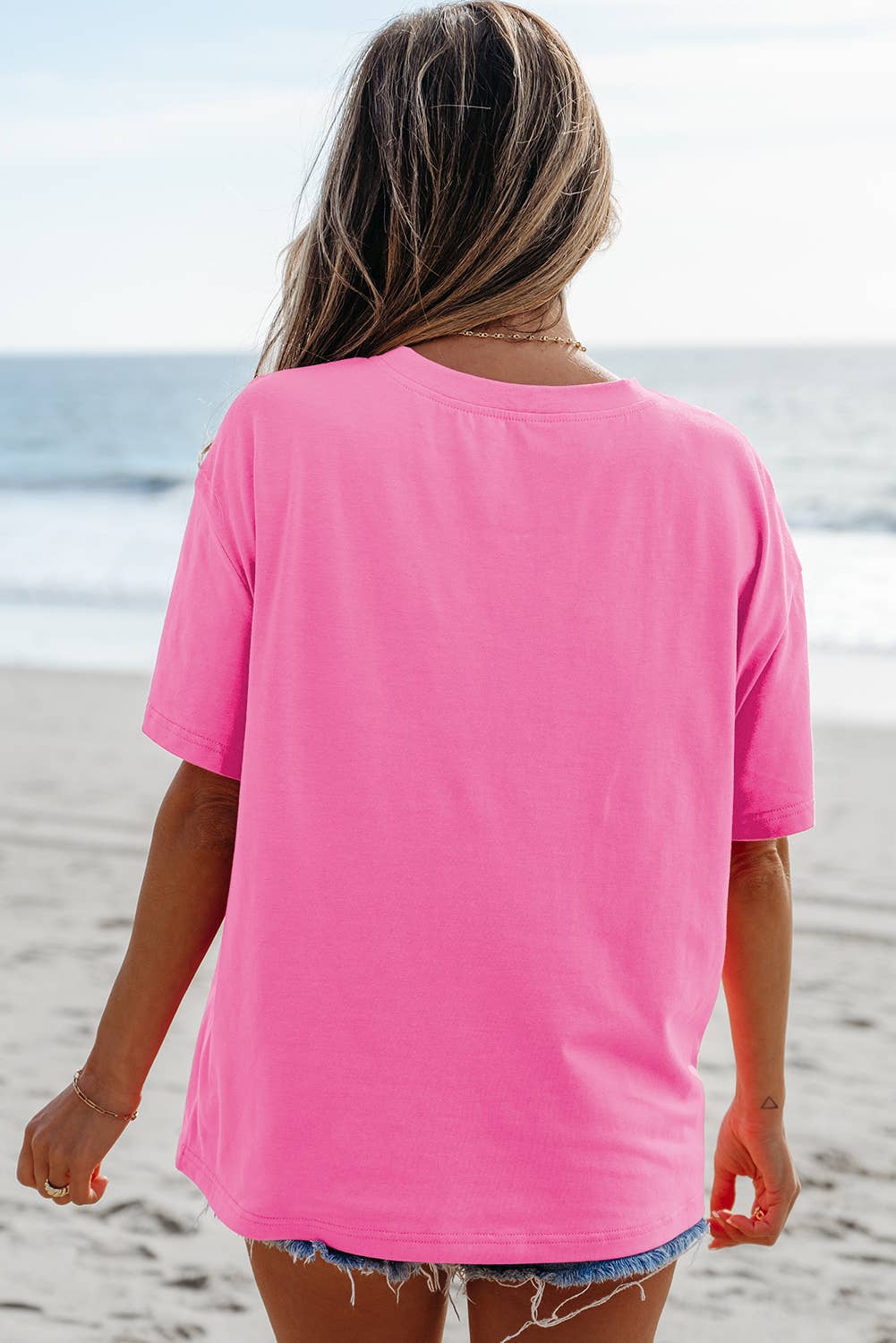 MAMA Letter Graphic Neon T Shirt