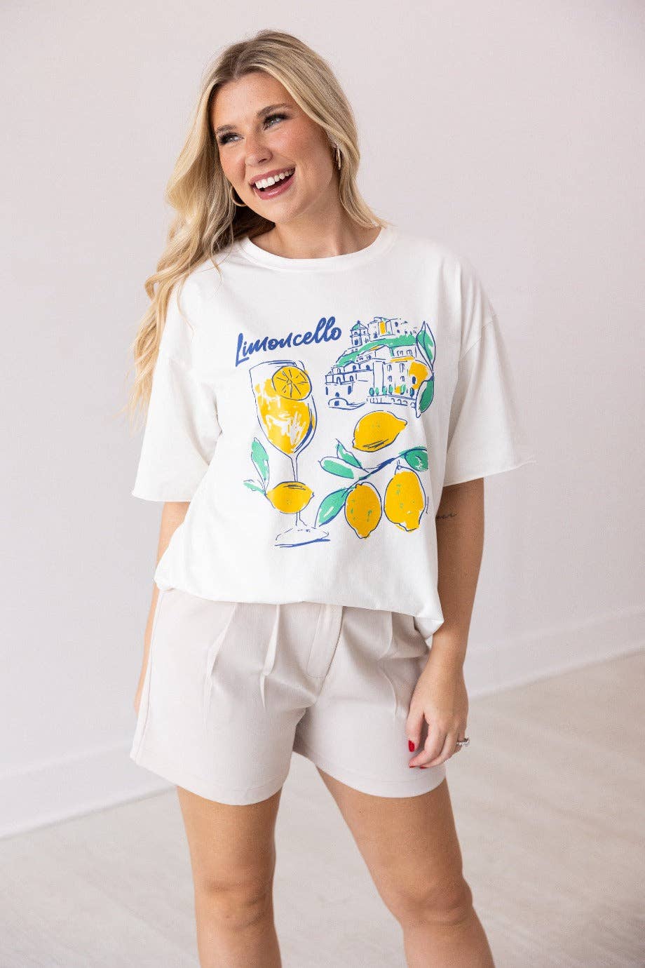 Limoncello Off White Relaxed Fit Tee