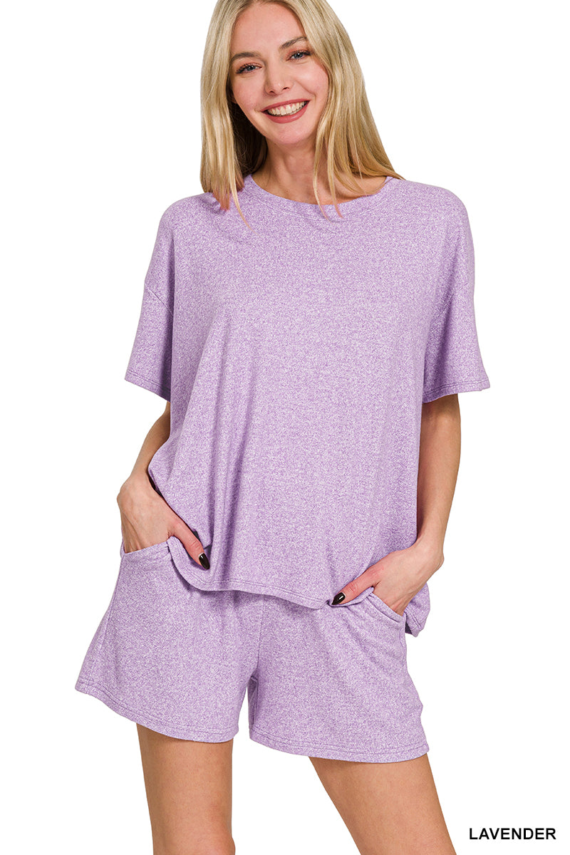 Butter soft short lounge set