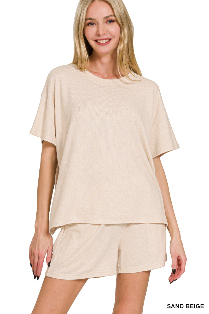 Butter soft short lounge set