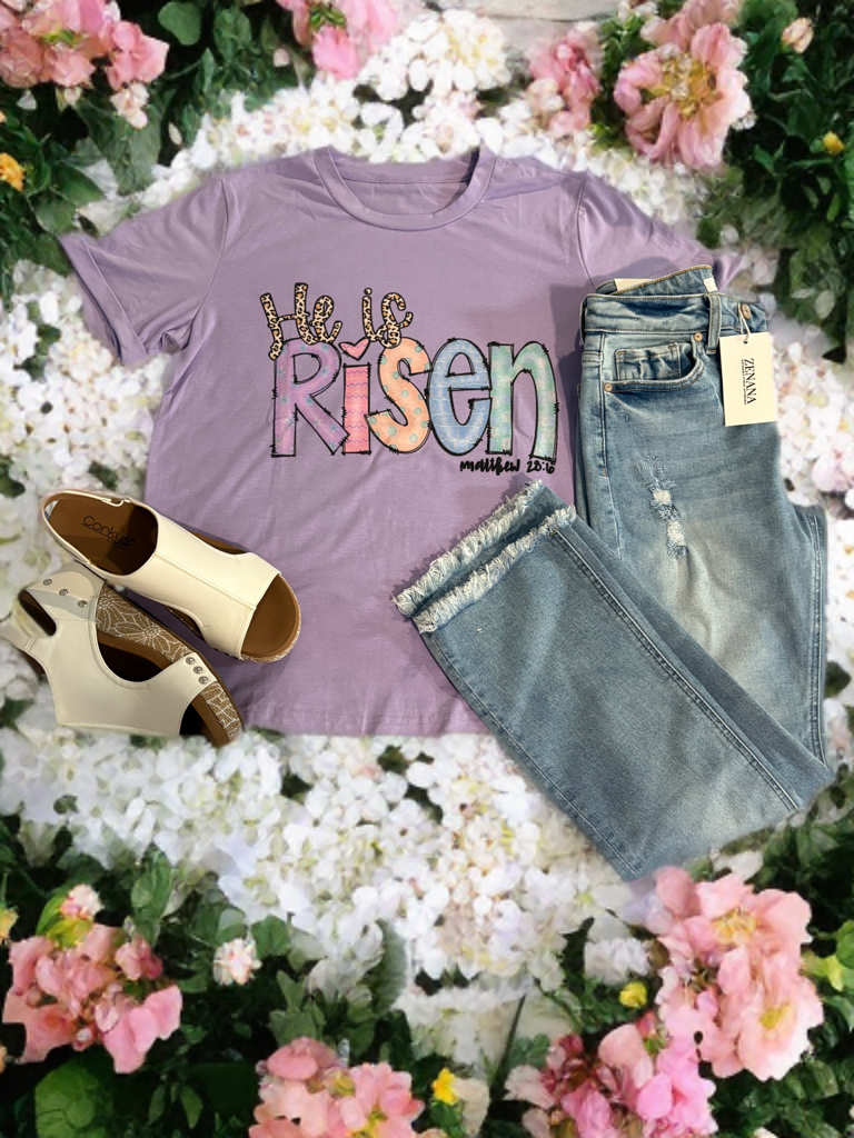 Solid Color Casual Plain Crew Neck Tee for Easter's Day