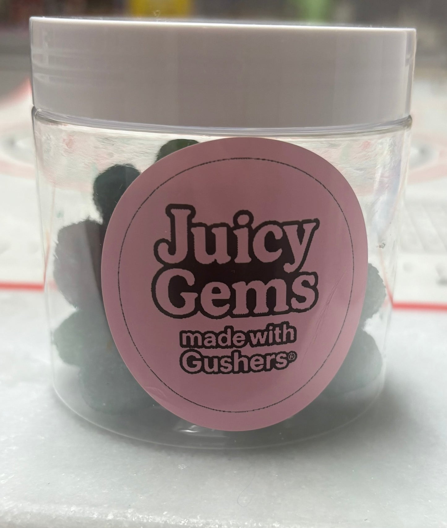 Heels and Hounds Juicy Gems made with Gushers candy