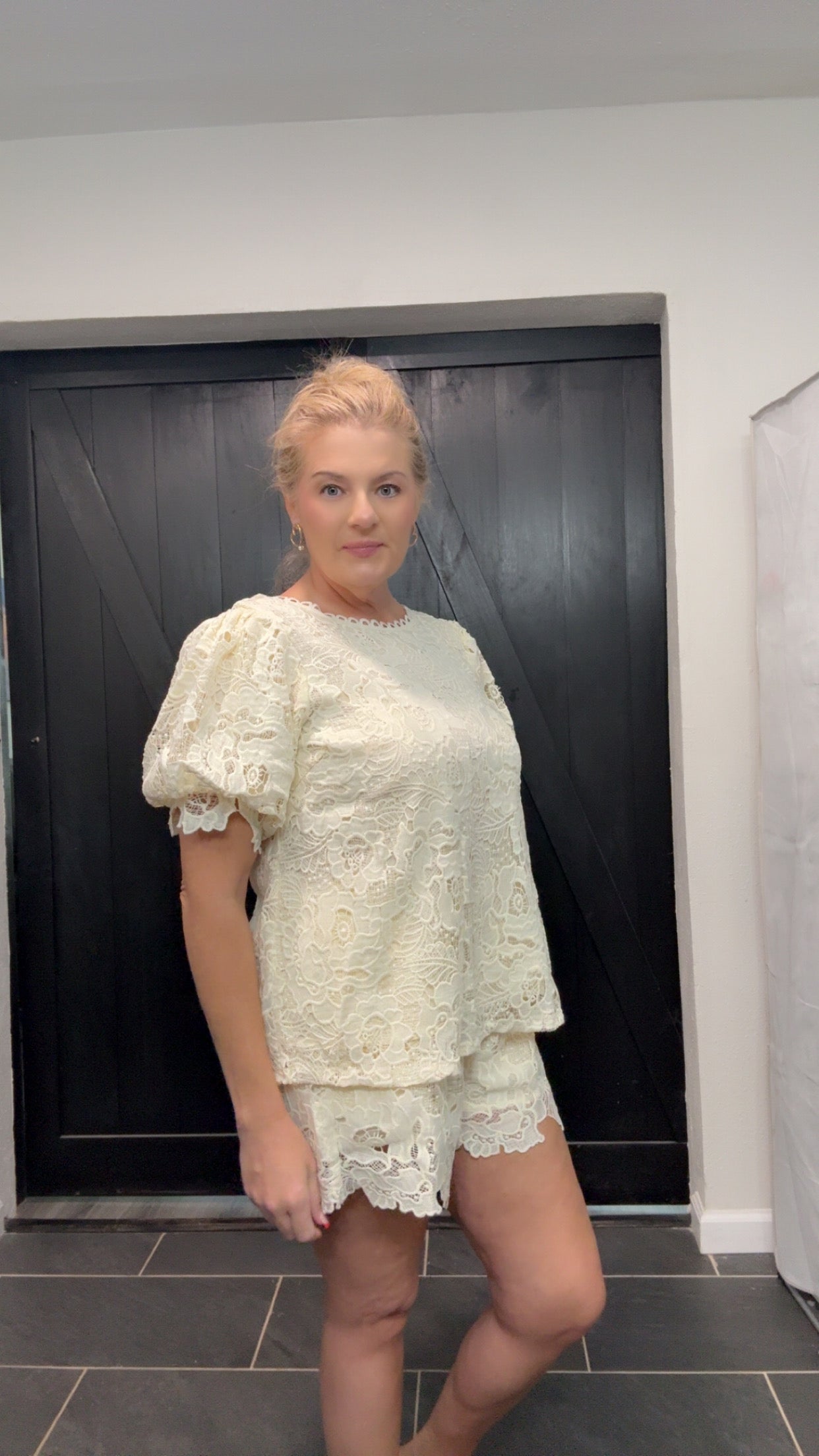 Flower Detail Knit 2 Piece Womens outfit