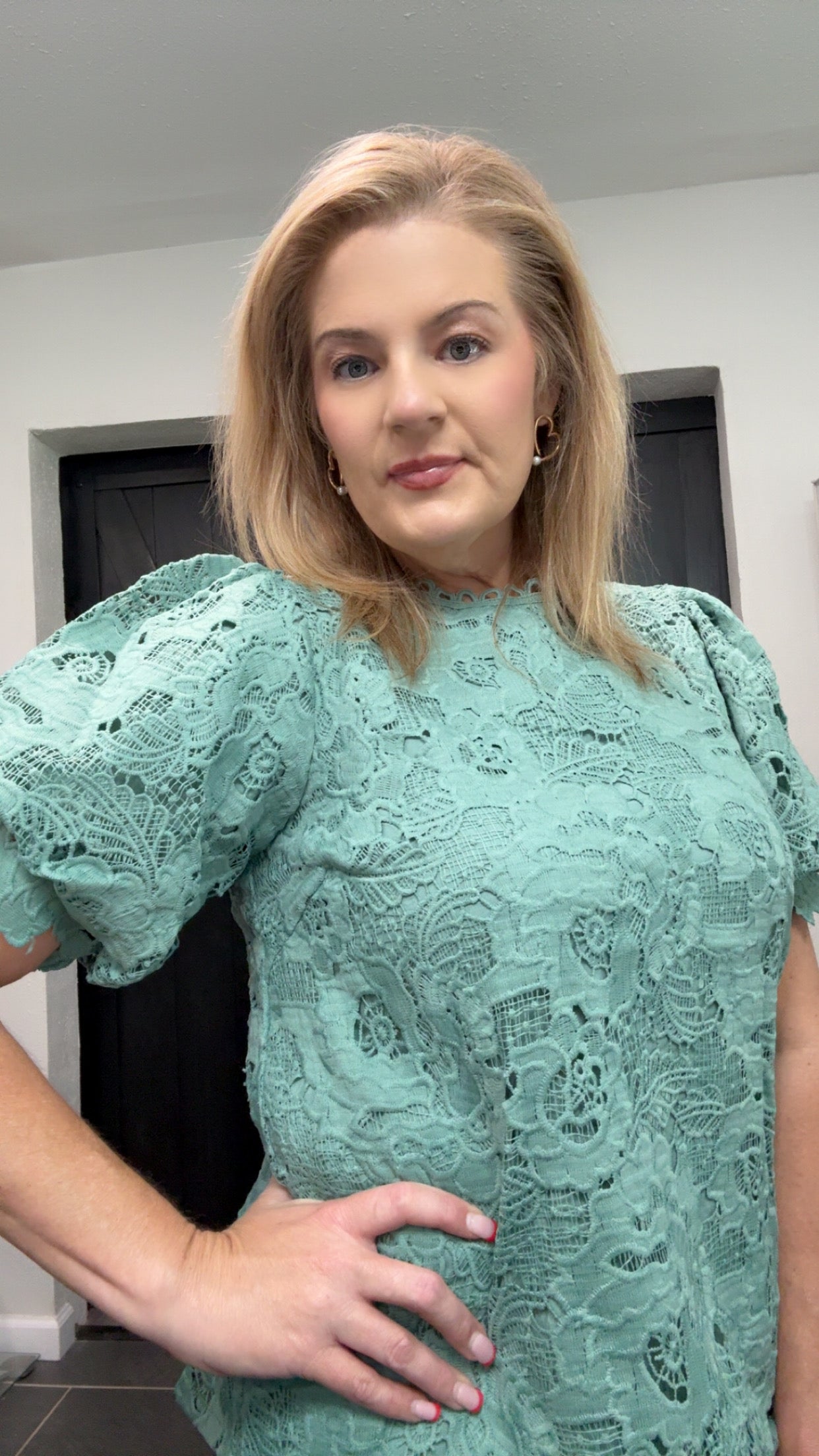 Flower Detail Knit 2 Piece Womens outfit
