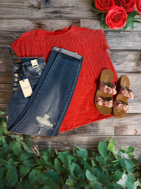Judy Blue Button Fly Boyfriend fit