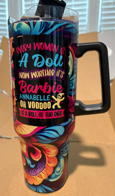 40 oz Insulated Cup Full Print phrases