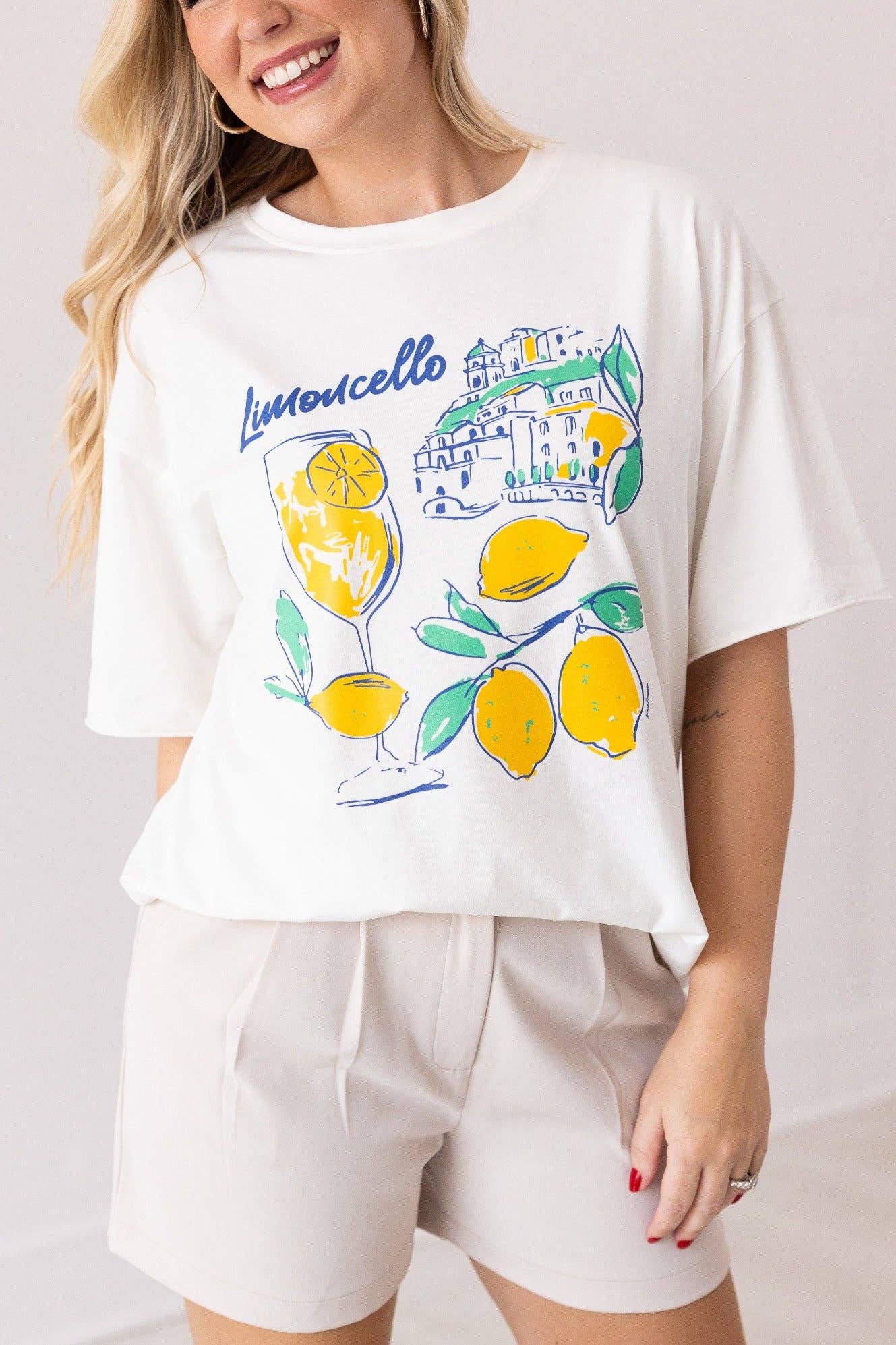 Limoncello Off White Relaxed Fit Tee