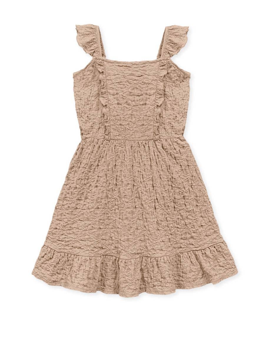 Girl's Crepe Dress w/ Ruffle Strap