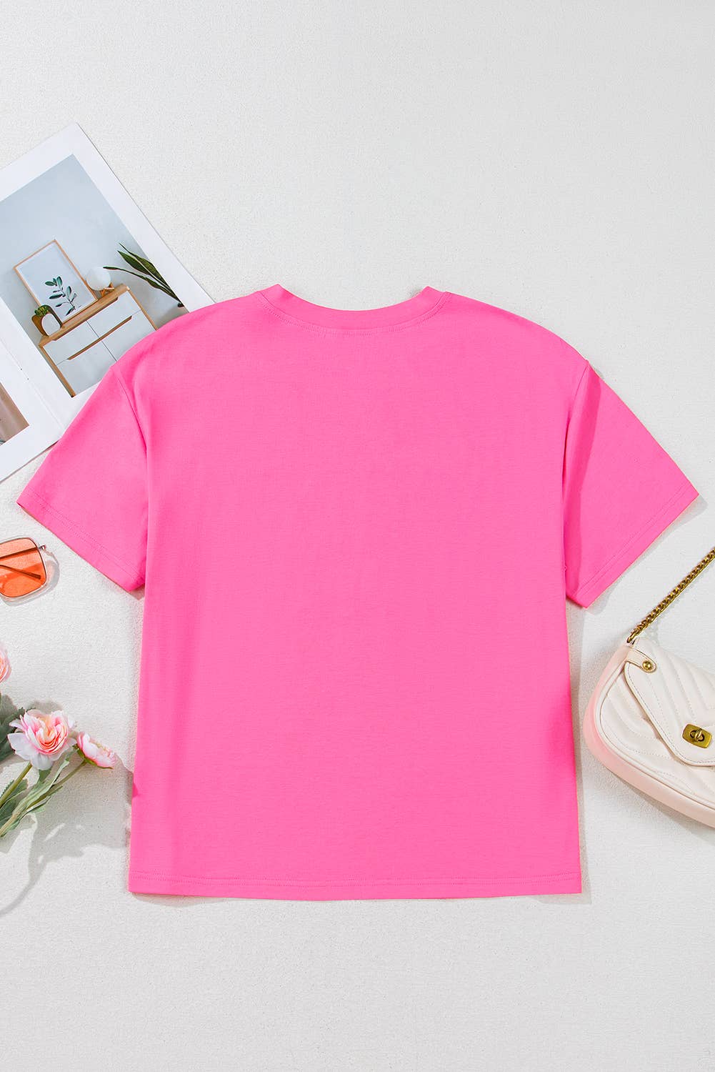 MAMA Letter Graphic Neon T Shirt