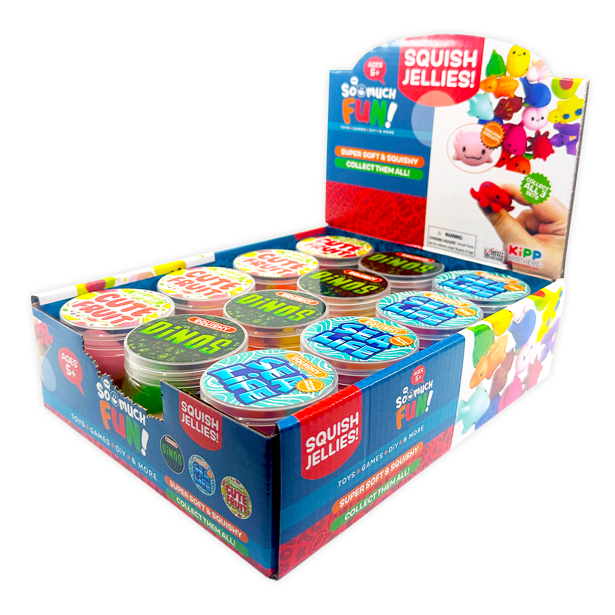 So Much Fun! Squish Jellies Toy Assortment - 12/Display