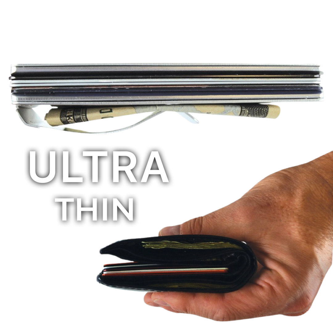 Tac Gear Metal RFID Wallet w/ Clip Assortment - 6/Pack
