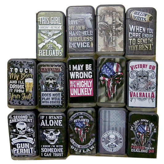 Tac Gear Patriot Dual Flip Torch Lighter Assortment