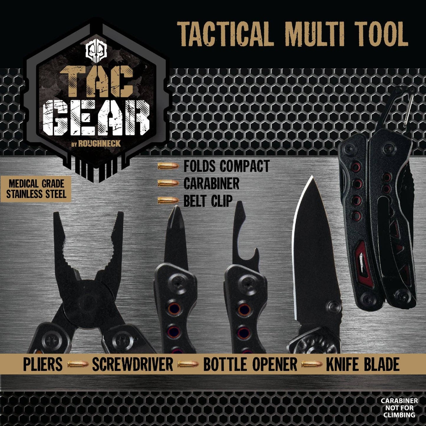 Tac Gear 5-in-1 Tactical Multi Tool - 6/Pack