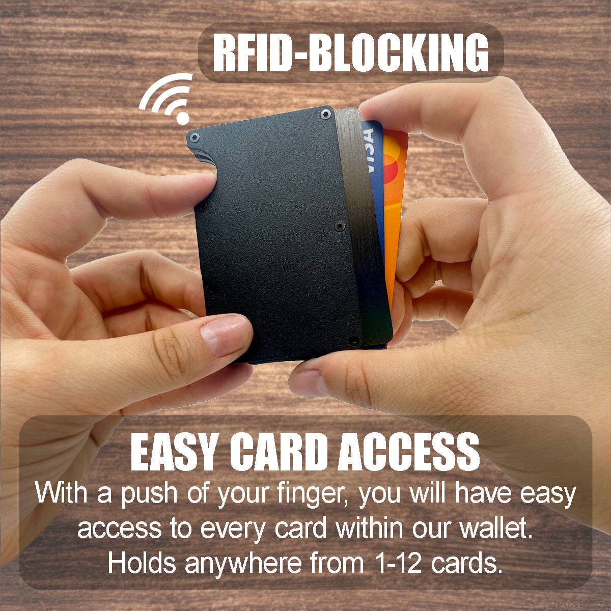 Roughneck RFID Blocking Metal Minimalist Wallet Assortment