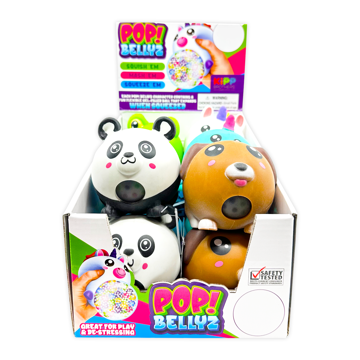 So Much Fun! Pop Bellyz Plush Squeeze Toy - 12/Display