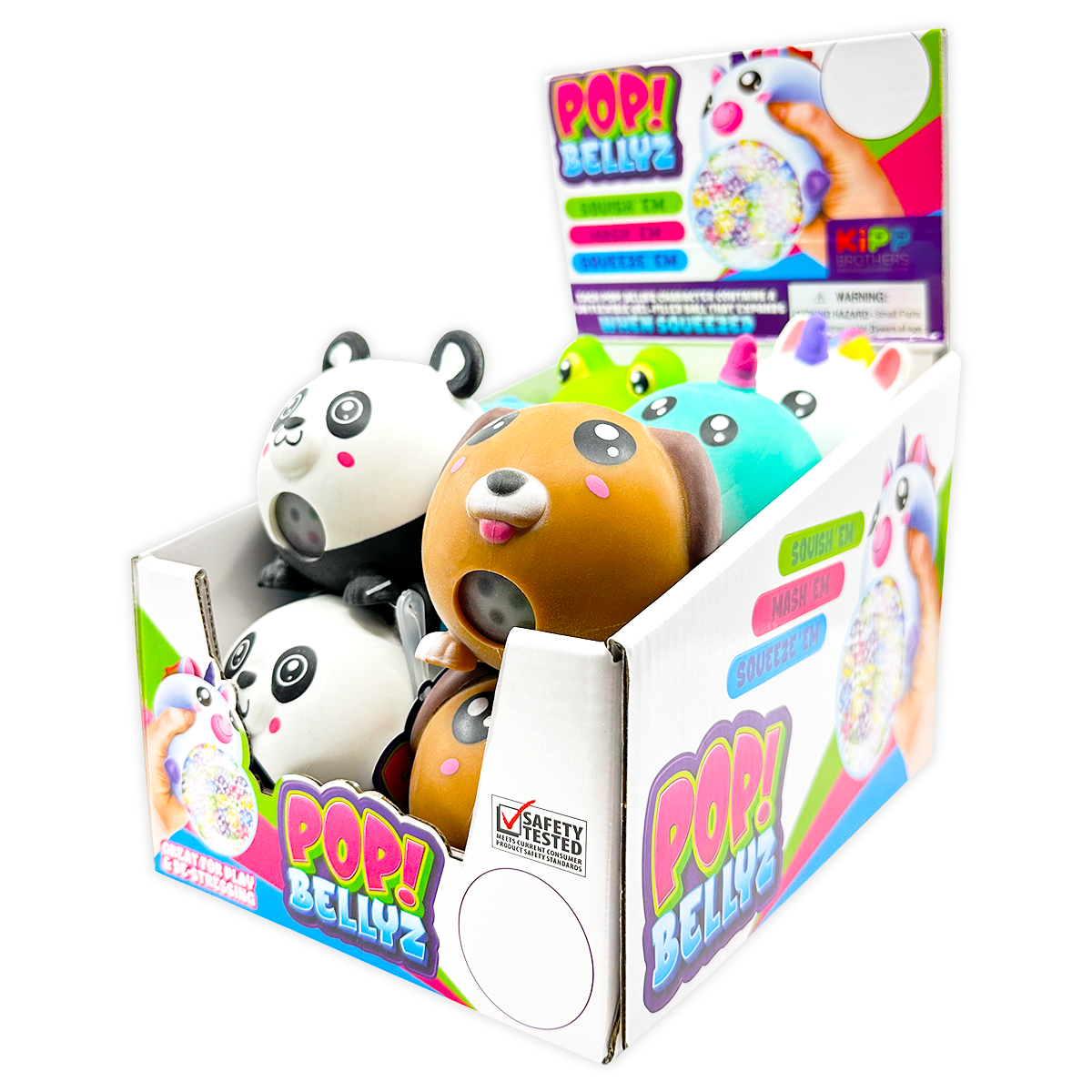 So Much Fun! Pop Bellyz Plush Squeeze Toy - 12/Display