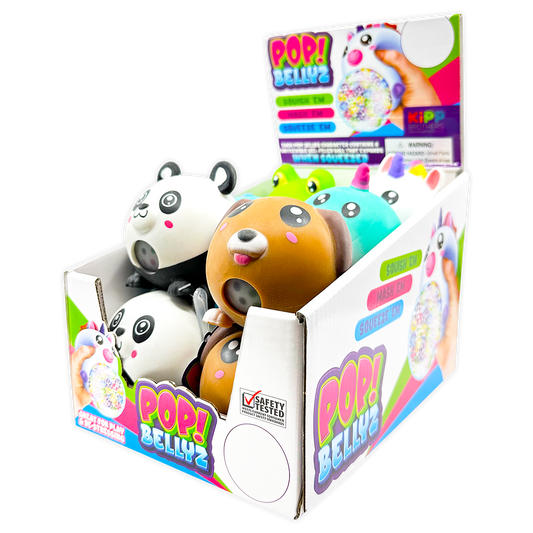 So Much Fun! Pop Bellyz Plush Squeeze Toy - 12/Display