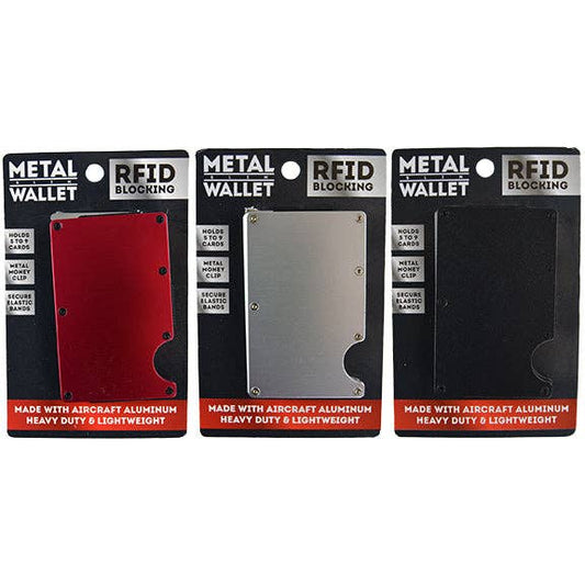 Roughneck RFID Blocking Metal Minimalist Wallet Assortment