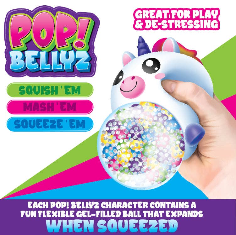 So Much Fun! Pop Bellyz Plush Squeeze Toy - 12/Display