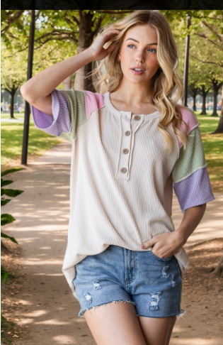 Ribbed Cream of the Crop Women's Top