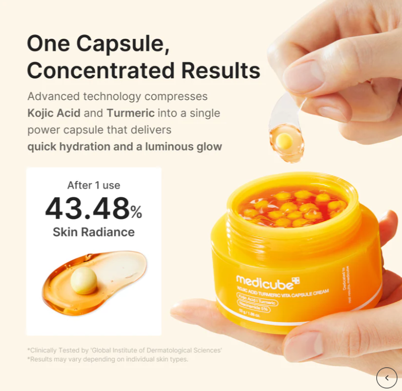 MEDICUBE Kojic Acid Turmeric Vita Capsule Cream