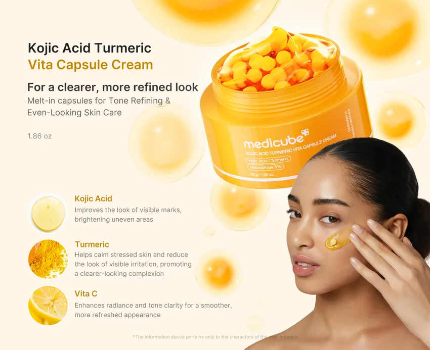 MEDICUBE Kojic Acid Turmeric Vita Capsule Cream