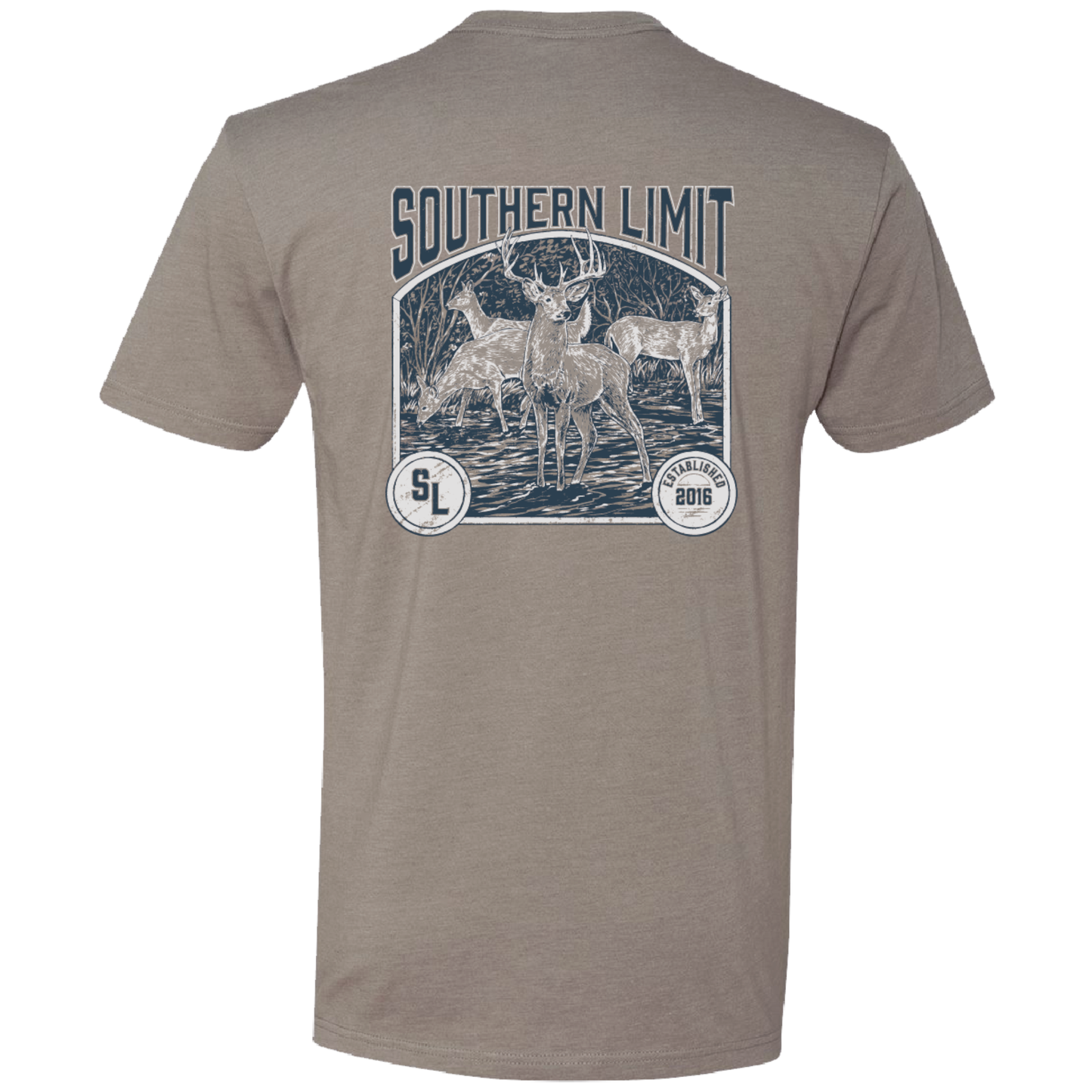 Southern Limit-123 Deer Hunting Mens Southern Graphic Tees
