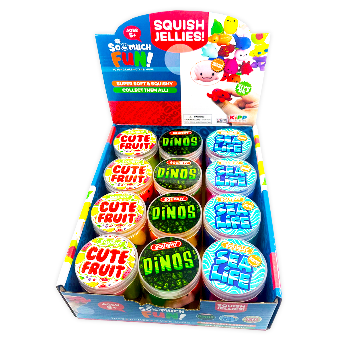 So Much Fun! Squish Jellies Toy Assortment - 12/Display
